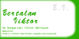 bertalan viktor business card